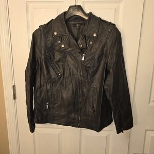 Womens Ellos Faux Leather Jacket
